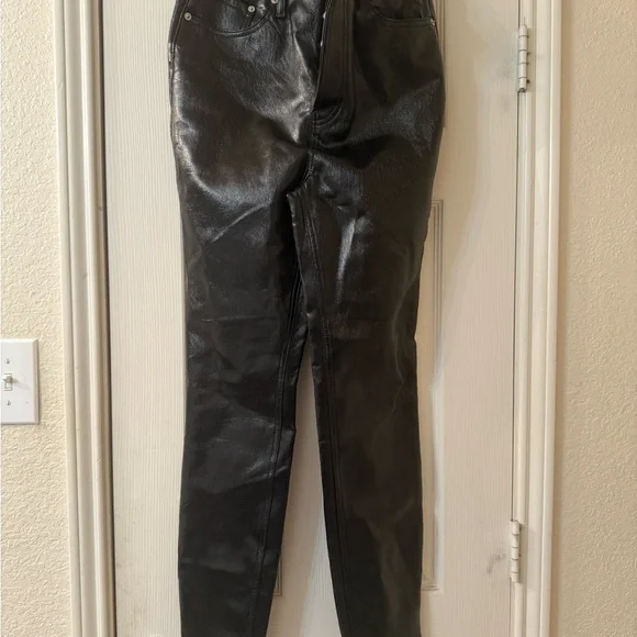 Free people - We the Free - phoenix coated vegan leather pants size 29 nwot - Picture 3 of 12